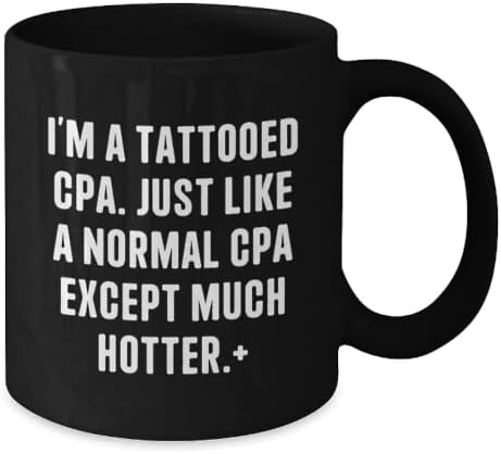 Witty Hotter Cpa Black Coffee Mug for Friends Novelty Birthday Gift image 5