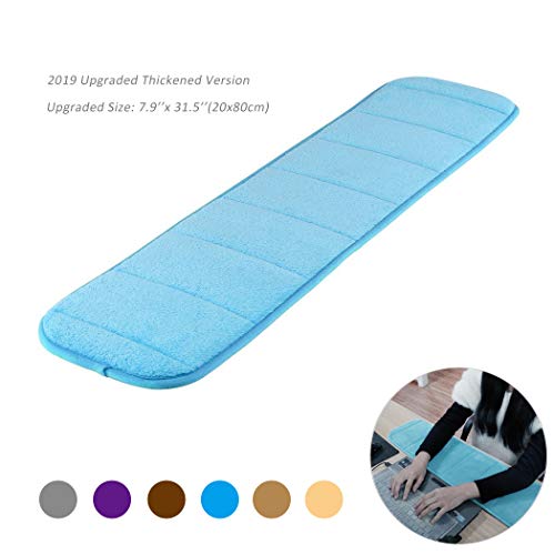 Creatiees Aufgerüstet Handballenauflage ergonomisch zur Entlastung des Handgelenks Pad, Verbessert Computer Handgelenk Ellbogen Pad für Tastatur und Maus - Entlastung des Handgelenks Pad (Blau)