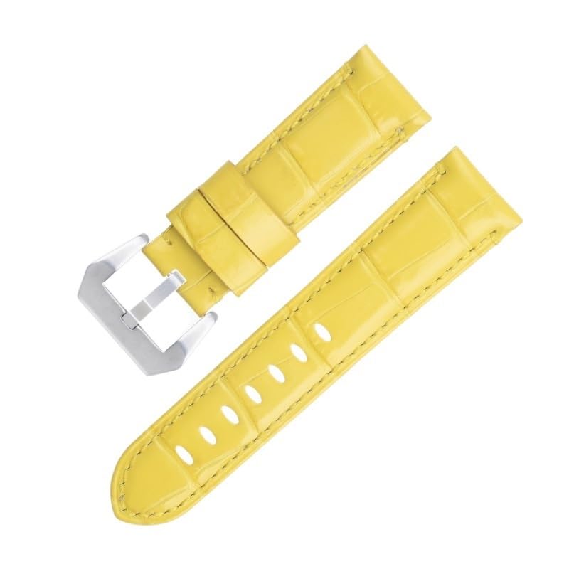Bracelet montre cuir bambou 24mm pour boîtier Panerai PAM441 PAM438