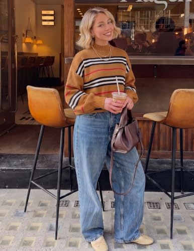 Image of ZESICA Women's Turtleneck Oversized Sweaters 2026 Fall Outfits