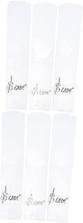 Reed - 6 peças de resina para iniciantes, instrumentos de uso habilidoso, acessórios musicais para tocador, peças tradicionais transparentes, Bb para clarinete, substituições para clarinete, acessórios de substituição para clarinete