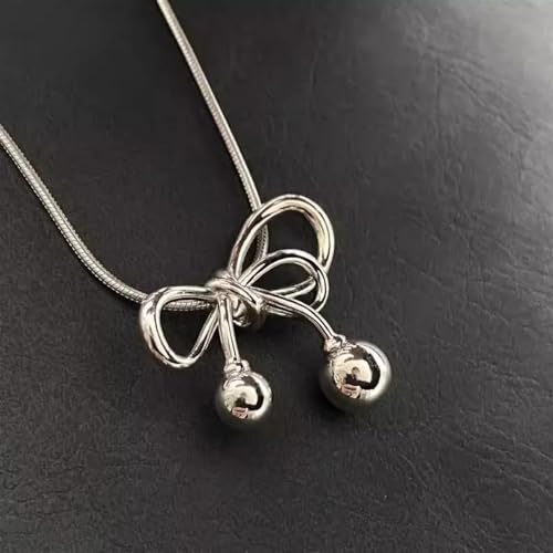 Pendentif élégant nœud scrub sur collier ajustable chaîne de clavicule - 4