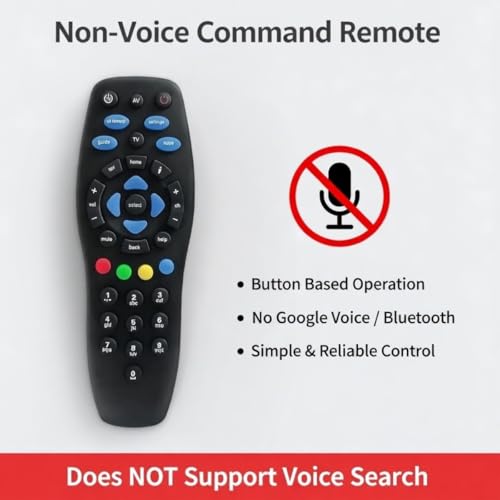 Image of Remote Control Compatible with Tata Sky /Tata Play Set Top Box - Suitable for HD & SD Setup Boxes | Non-Voice Replacement Remote | Match Buttons with Existing Controller Before Order