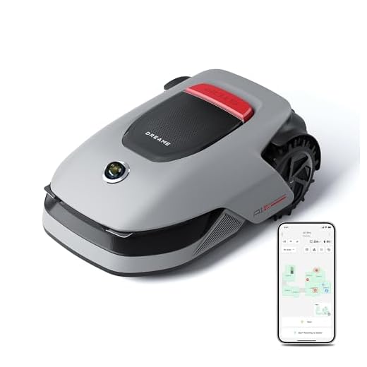 DREAME Intelligenter Mähroboter A1 Pro, Drahtloser Umfang Mähroboter, 2000m², App-Steuerung, OmniSense™ Technologie, Intuitive Zonenverwaltung, Intelligente Hindernisvermeidung, Offroad-Reifen