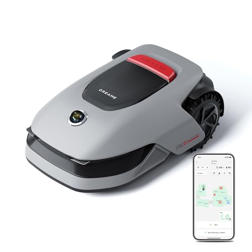 DREAME A1 Pro Robot Cortacésped sin Cables Perimetrales, LiDAR 3D de 360°, Recomendado para 2000 m², Control Por Aplicación, Gestión Intuitiva de Zonas, Detección Inteligente de Obstáculos