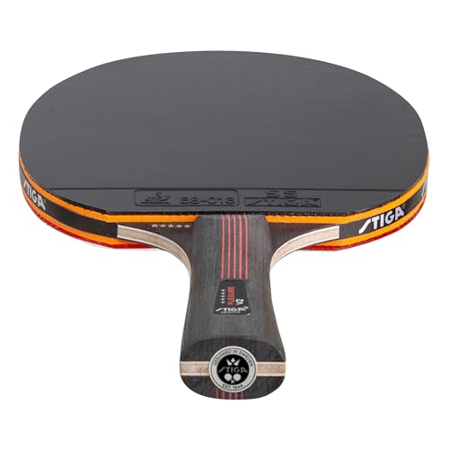 STIGA Flexure V2 Raquette de Ping-Pong, Raquette de Tennis de Table 5 étoiles, Revêtements STAR5 approuvés par l'ITTF, Prise Ergonomique - pour Les Joueurs offensifs – vue 9