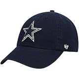 NFL Dallas Cowboys Mens 47 Brand Clean Up Hat, Navy, OSFA