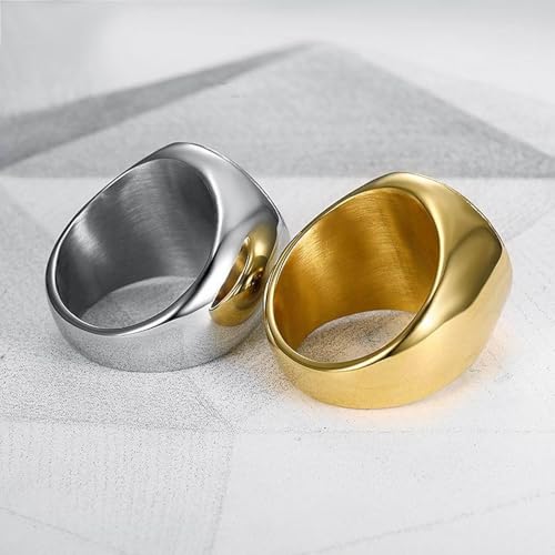 Anillo judío para hombre que busca un sello de identidad resistente 6