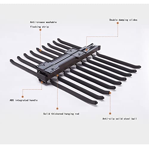 Rack de pantalons réglables en alliage pour optimiser votre dressing - 5
