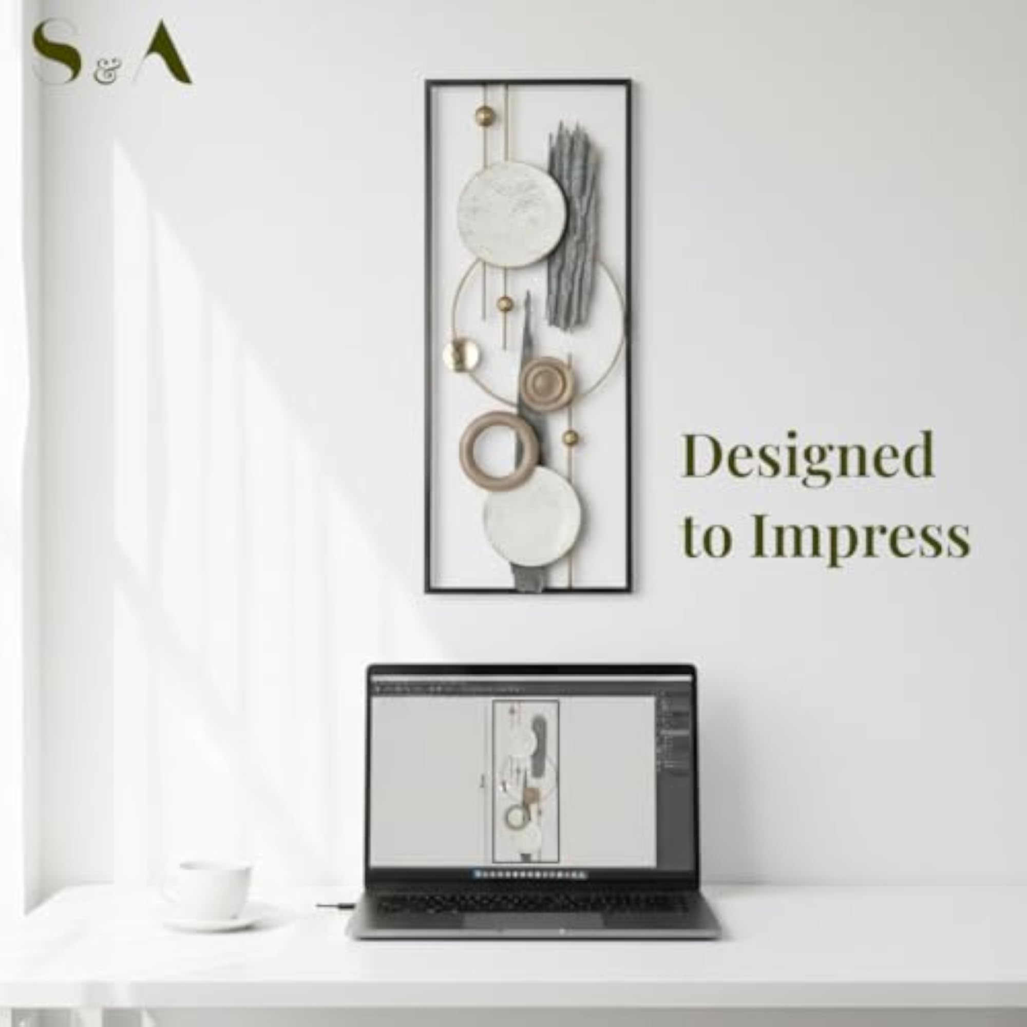 Modern Abstract Metal Wall Art Home Decor Panel