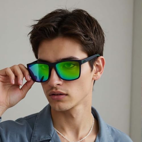 Polarized Sunglasses for Men Lightweight Rectangular Frame UV400 Protection Square Sun Glasses2