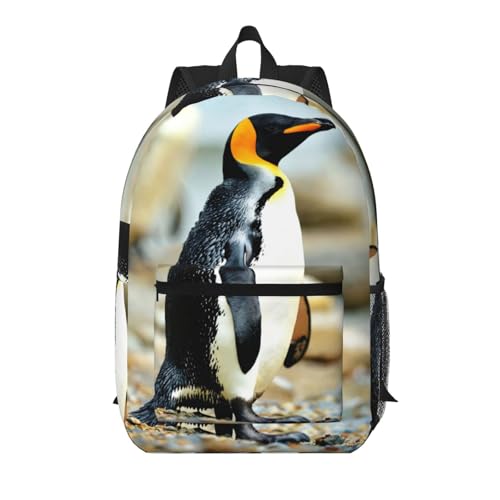 Sac à dos de voyage avec grande poche pingouin 17 pouces grand format