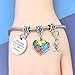 DlaeKua Inspirational Gifts for Women Autism Awareness Bracelet Autism Gifts for Women Autism Teacher Gifts Autism Mom Gifts Autism Awareness Gifts for Women Christmas Encouragement Gifts