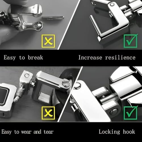 Image of AutokraftZ Silver Color Fob Key Heavy Duty Keychain Compatible with Mahin-dra /Ignis /Scross /Grand Vitara and All Car Models with Mahin-dra Logo - Durable, Stylish Accessory for Your Car Keys
