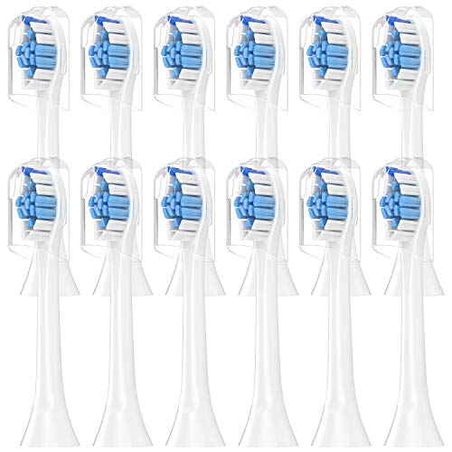 Aufsteckbürsten, Zahnbürstenaufsatz Kompatibel Mit Philips Sonicare Elektrische Zahnbürste，Diamond Clean Bürstenköpfe, 12 Weiße Ersatzbürsten