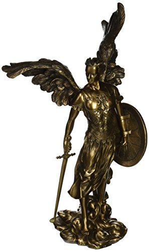 Design Toscano Raphael: The Archangel Sculpture, 34.5, Bronze