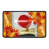 Set di 4 maniglie per cassettiere in legno di acero con motivo a foglia d'acero giapponese