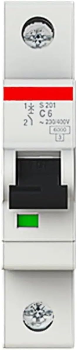 10113605 S201-C6 2CDS251001R0064 Miniature Circuit Breaker - 1P - C - 6 A