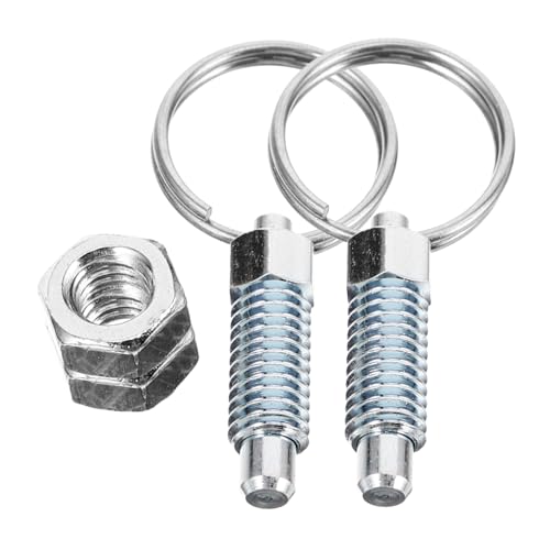 Zerodeko Pasador De Bloqueo Resorte Acero Inoxidable 304, Émbolo Retráctil Manual Anillo De Tracción, Accesorio Mecánico Industrial, 2 Piezas M6-4, Uso Industrial y Montaje Técnico