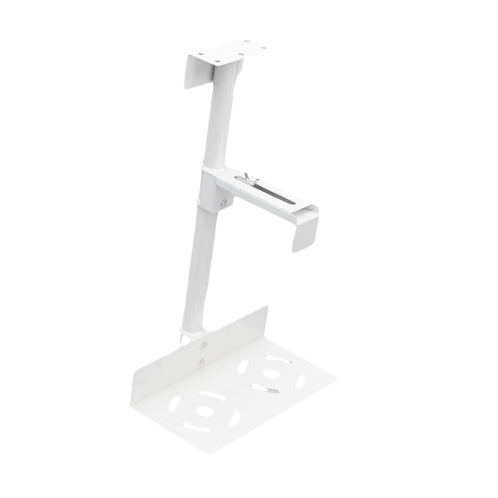 Supporto per Case Computer Staffa Universale Supporto Sospeso sotto Scrivania Regolabile in Metallo Robusto per Montaggio a Parete Adatto per Ufficio, Bianco Girevole
