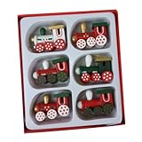 Ornements en bois à peindre : texture solide, choix parfait pour créer une ambiance de noël, pendentif décoratif pour fenêtre