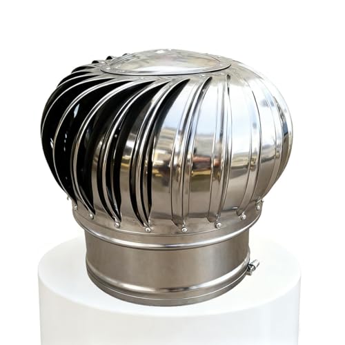 Cubierta de ventilador de turbina anticorriente que evita el retorno de humos en el hogar