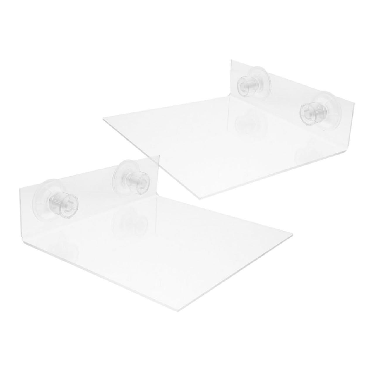GANAZONO 2pcs Parrot Perch Platform Suction Cup Bird Bath Perch Stand for Cockatiels Macaws Portable for Window Shower