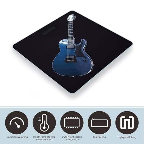 Báscula Digital Azul con Vidrio Templado para Peso Corporal miniatura 3