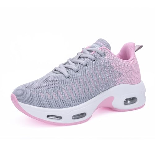Image of Womens Slip On Tennis Sneakers Walking Running Shoes Easy to Wear