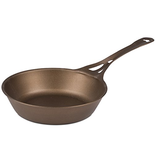 SolidTeknics AUS-ION 9-inch High Wall Skillet by Solidteknics - Seamless Steel - Satin Finish