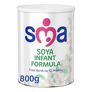 SMA Soya Infant Baby Milk Formula, From Birth, 800g (Pack of 1)
