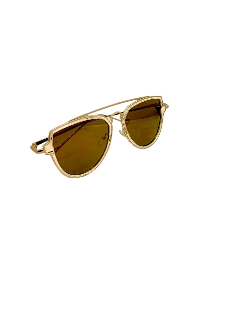 Women Oversized Semi Rimless Sunglasses Retro Metal Frame Glasses Fashion Pearl Design-image-38