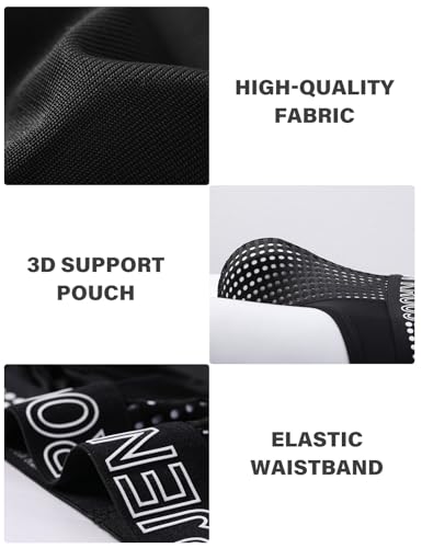 Arjen Kroos Men's Briefs Sexy Mesh Dotted Breathable Underwear with Pouch 3 Pack4