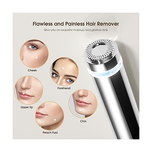 TOUCHBeauty Gesichtshaarentferner für Damen, Mini-Haarentferner, Kleiner Rasierer für Schnelle und Sanfte Rasur,Oberlippe,Kinn und Wangen,für unterwegs Schmerzfreie Haarentfernung AG-2053EU – Bild 3