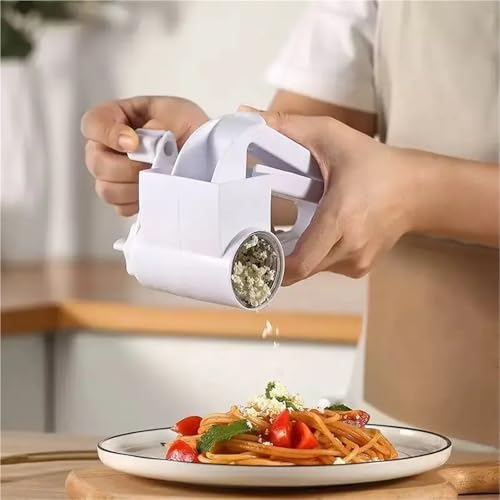 Rallador de queso rotatorio manual para cocina miniatura 5