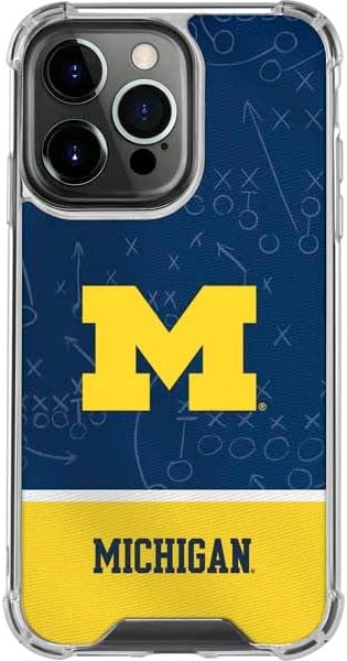Skinit Clear Phone Case Compatible with iPhone 15 Pro Max - Officially Licensed University of Michigan Wolverines M Design