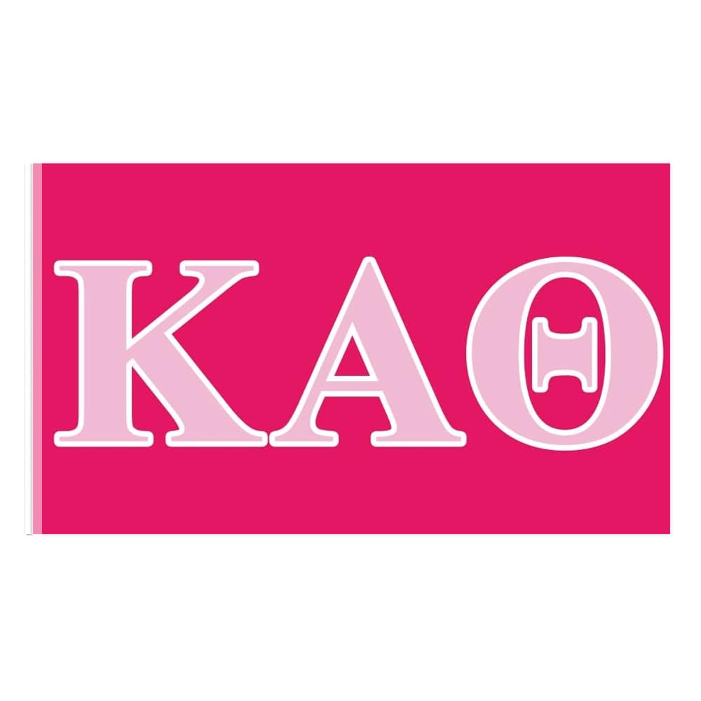 ICEMOBSorority Flag for Kappa Alpha Theta 3ร5 Ft Polyester Flag with Two Grommets for Greek Life Decor (Kappa Alpha Theta)