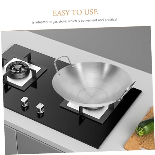 Wok Garneck de acero inoxidable con fondo plano y antiadherente miniatura 3