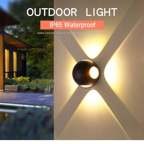 Lampe murale LED intérieure et extérieure IP65 blanc sable 3000K - 7