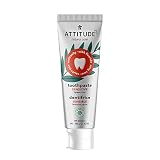 ATTITUDE Toothpaste with Fluoride, Prevents Tooth Decay and Cavities, Vegan, Cruelty-Free and Sugar-