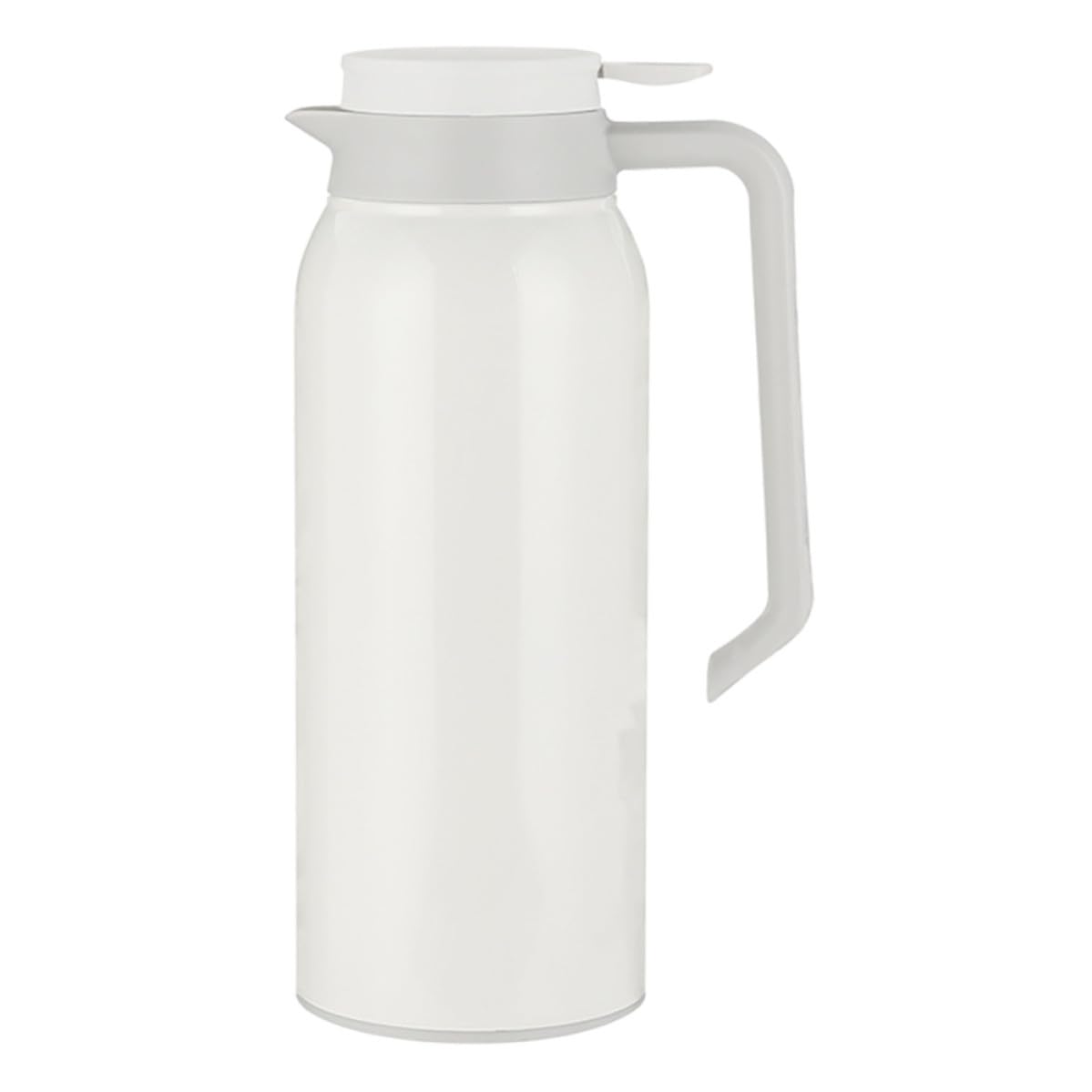 KICHOUSE Botella Térmica de Acero Inoxidable de 1500ml, Blanco