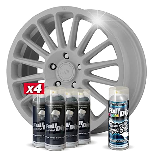 AutoFullCar Pack 4 Sprays Full Dip Nardo Grey Brillo