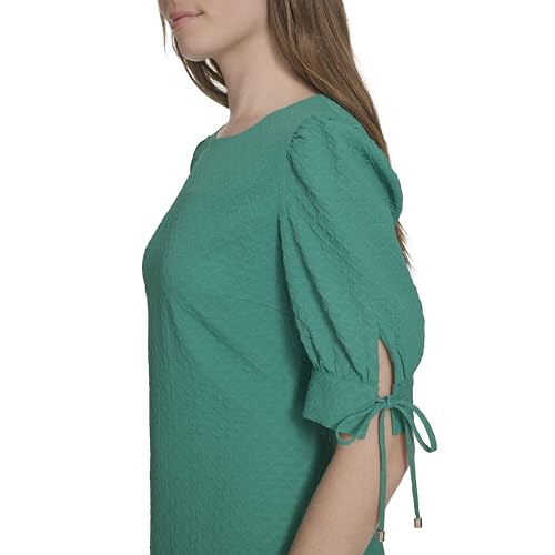 Image of Tommy Hilfiger Women's 3 /4 Sleeves Diamond Bouquet Shift Dress