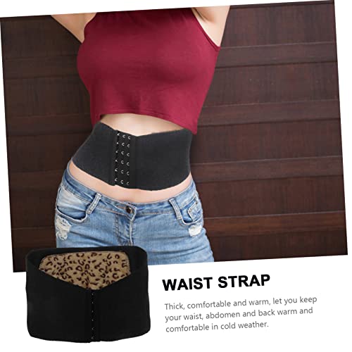 Cinturón lumbar ajustable estilo leopardo para calor y soporte miniatura 2