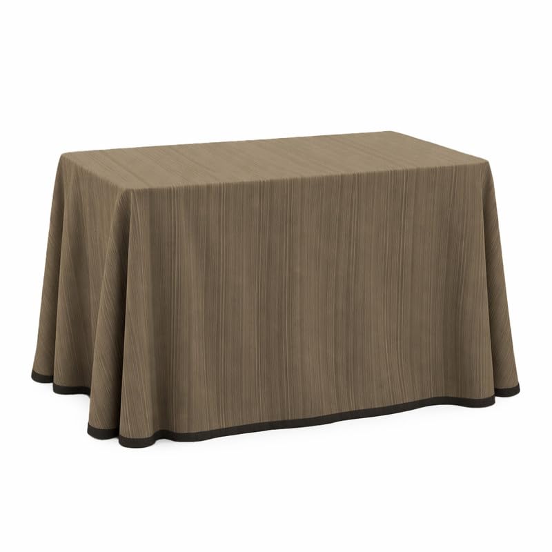 ECOMMERC3 | Enaguas Mesa Camilla para Mesa Rectangular 70 x 120 cm y 75 de Altura | Ropa Mesa Camilla cálida y Confortable | Mantel Camilla Javea Color Beige | Falda Mesa Camilla Fabricada en España
