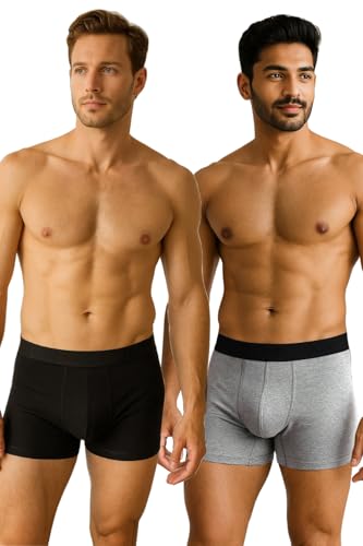 Image of Goat Mens Boxer Trunk Cotton Blend Pack of 2 Pieces