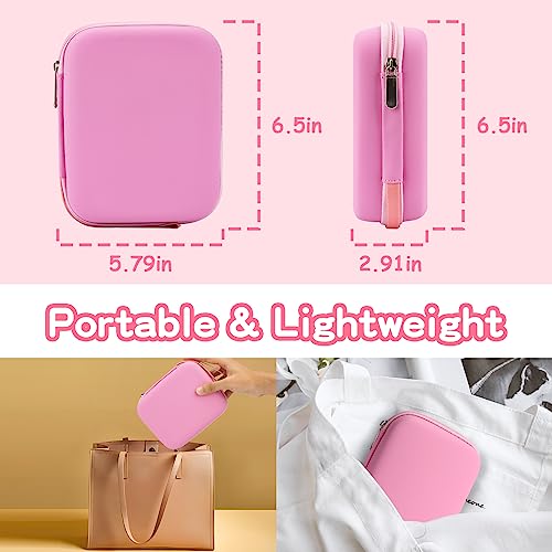 Baby Healthcare and Grooming Kit, 23 in 1 Portable Baby Essentials Kit with Gas Relief Hair Brush Comb Nasal Aspirator for Newborn Boys Girls (Pink) - Thumbnail 6