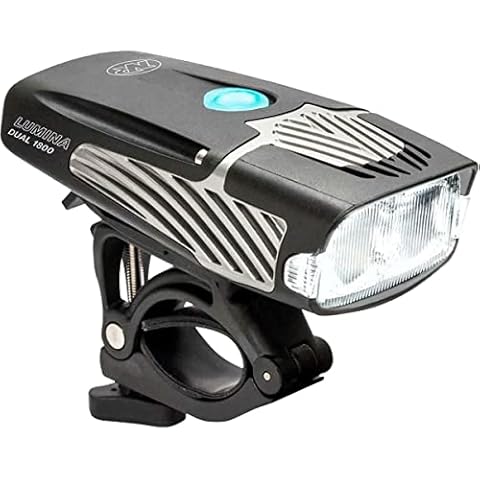 NiteRider Lumina Dual 1800 Rechargeable MTB Road Commuter Twin LED Bike Light Powerful Lumens Water Resistant Bicycle Headlight LED Front Light Easy to Install Cycling Safety Cover