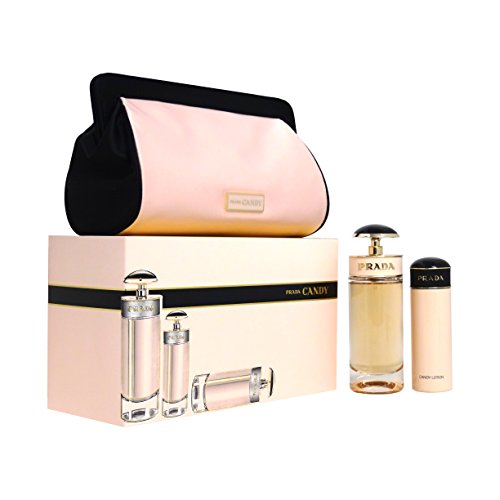 Prada Candy L'eau By Prada For Women Edt Spray 2.7 Oz & Body Lotion 2.5 Oz & Pouch