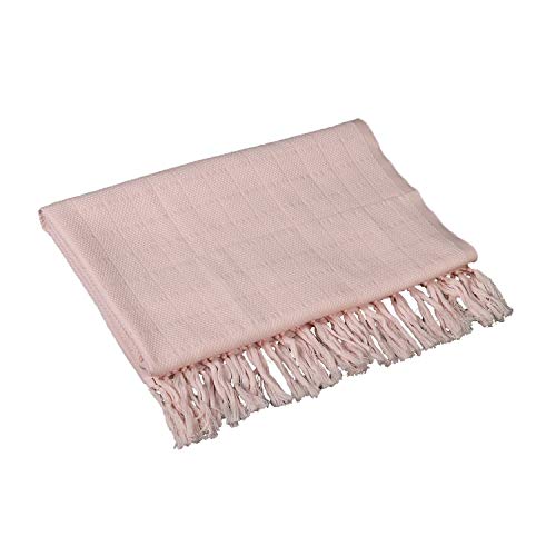 RAJRANG BRINGING RAJASTHAN TO YOU Toalla de Playa India - Juego de Manta Fouta con Juego de Algodón Peshtemal 100% Algodón para Mujer Pareo - Rosa - 152 x 76 cm